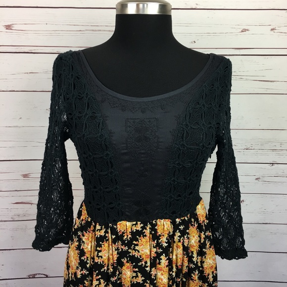 Free People Lonesome Dove Crochet Hi Low Dress - Picture 3 of 6